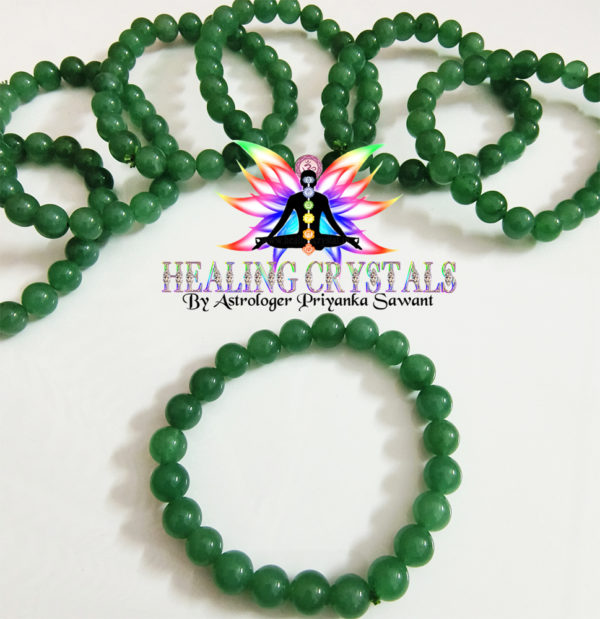 Green Aventurine Crystal Bracelet 8mm Round Beads AAA+