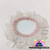 Rose Quartz Crystal Bracelet 8mm Round Opaque Beads (without certificate)