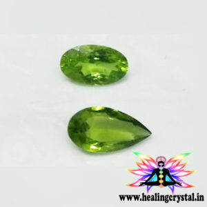 Peridot Crystal Gemstone Pear Shape Diamond Cut