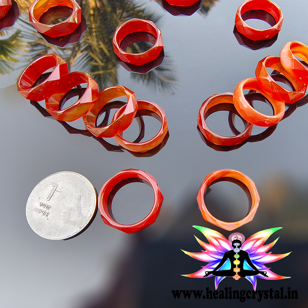 Healing crystal band ring discount