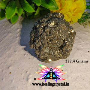 Gold Pyrite Crystal Raw 222.4 grams Peru (Single Piece)
