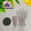 Rose Quartz Crystal Angel Statue 1inch, 2inch Size
