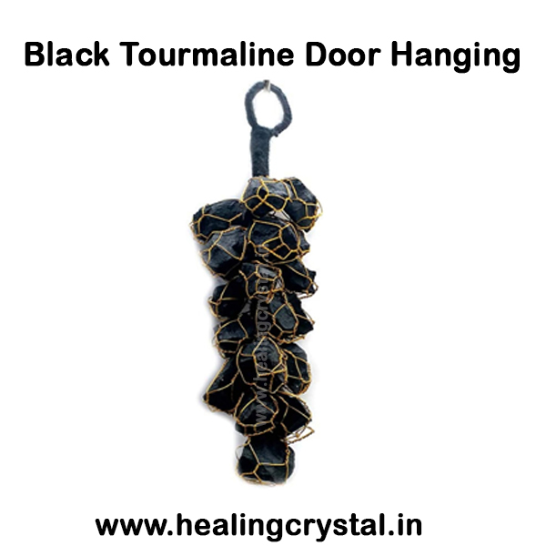 Black Tourmaline Crystal Door/Car Hanging