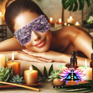 Amethyst Crystal Eye Mask (With Certificate) "1st TIME IN INDIA"