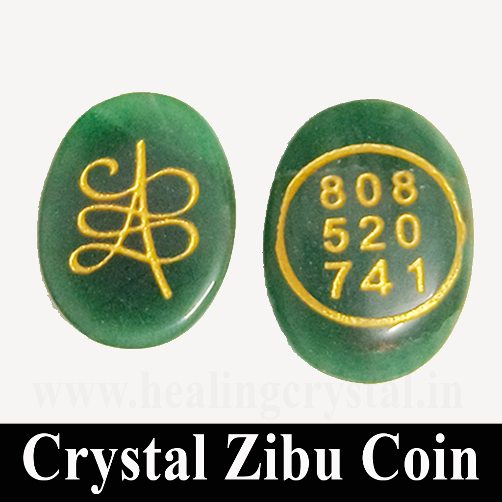 Zibu Coin crystal Stone Healing Crystal Shop India