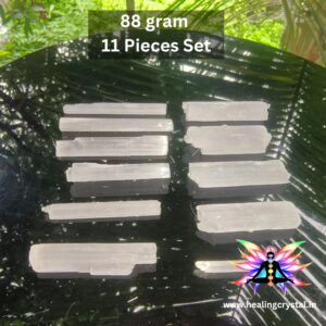 Selenite Crystal Raw 88grams (Pack Of 11 Piece) Small Size