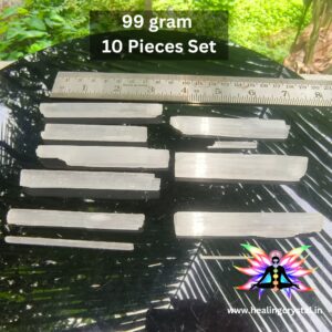 Selenite Crystal Raw 99 grams (Pack Of 3 Piece/10 Piece) Small Size