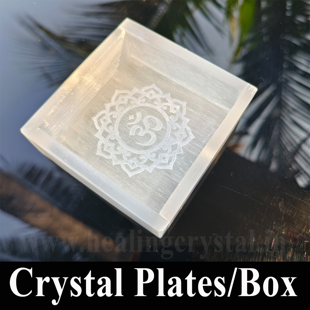 crystal Stone charging box plate Healing Crystal Shop India