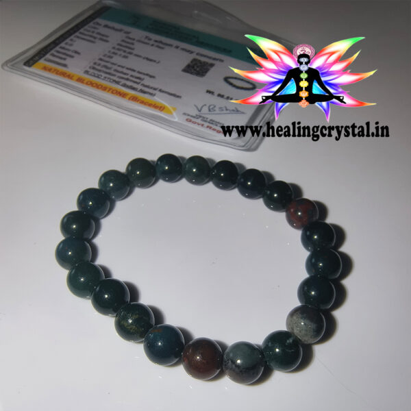 Bloodstone Crystal Stone Bracelet
