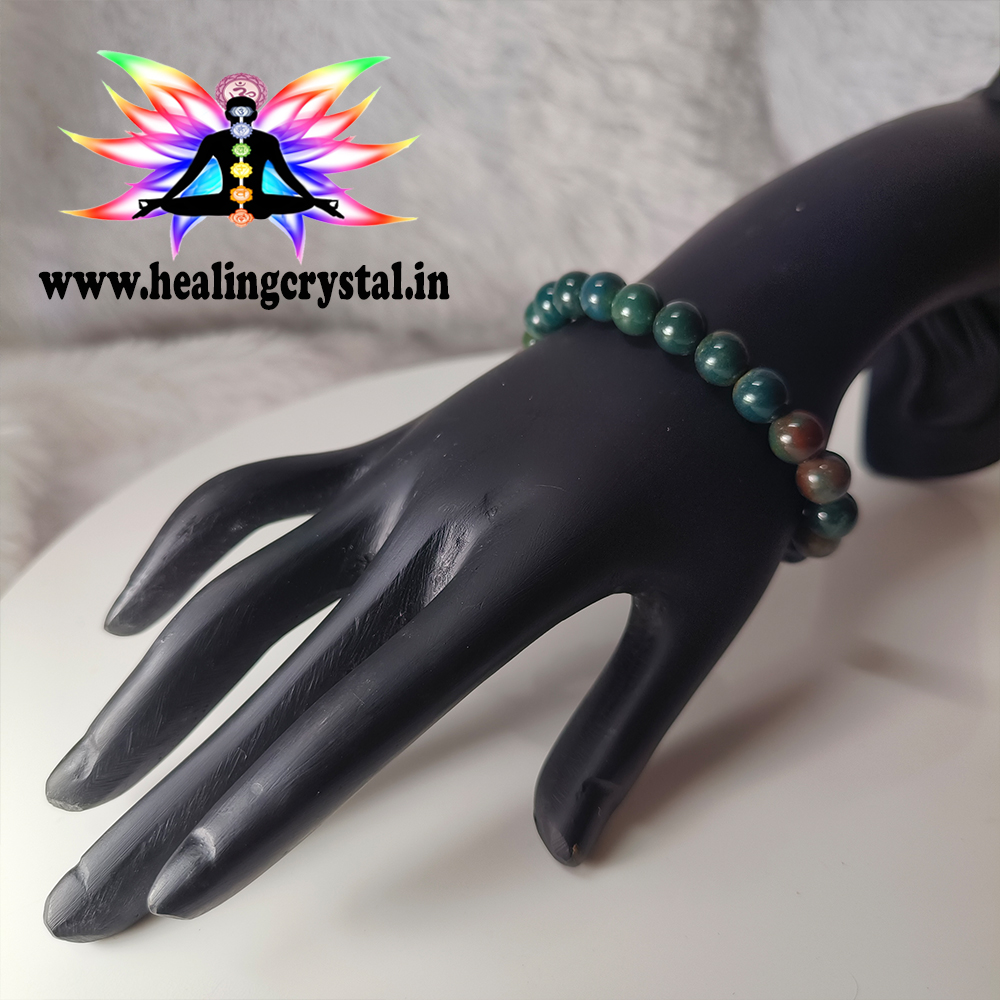 Bloodstone Crystal Stone Bracelet