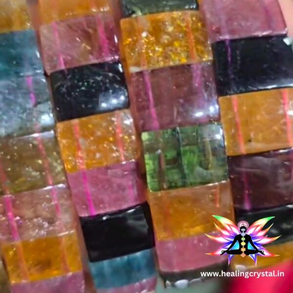 Multi Tourmaline Crystal Bracelet