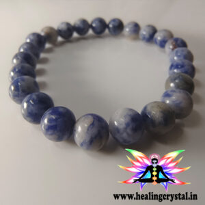 Sodalite Crystal Bracelet 8mm Round Beads (With Certificate)
