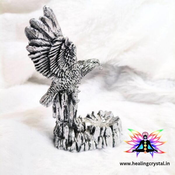 Garuda Eagle Crystal Stone Ball Candle Holder Stand Decor
